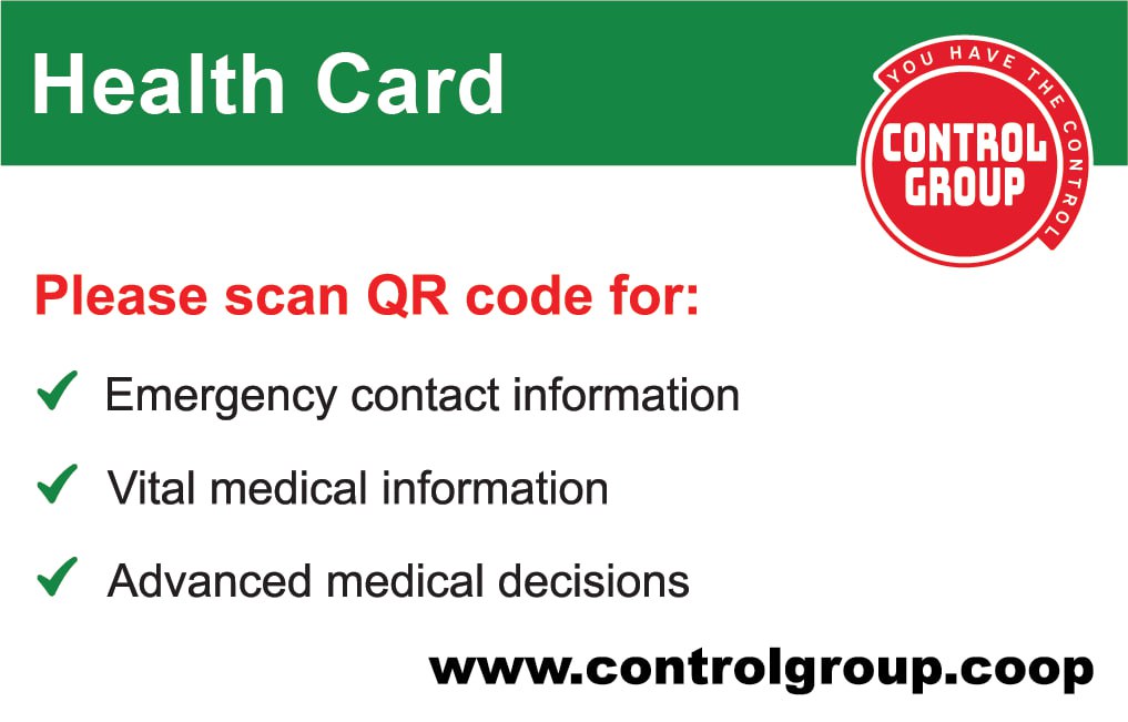 Sample Health Card back